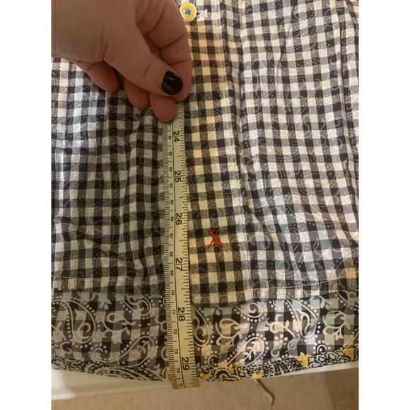 Robert Graham Plaid Paisley Button Down Shirt Short Sleeve Size Small - Picture 9 of 11